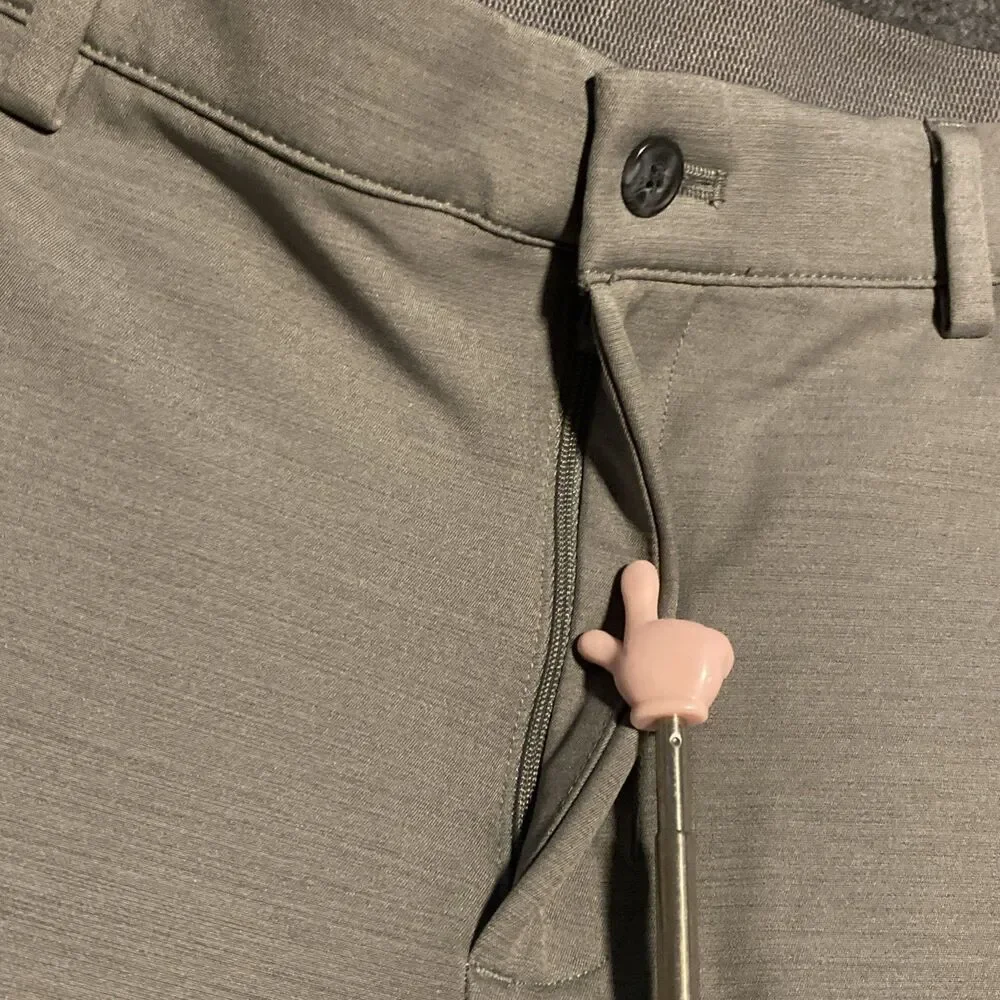 Greg Norman Mens Play Dry Performance Stretch Golf Pants Gray 34x30